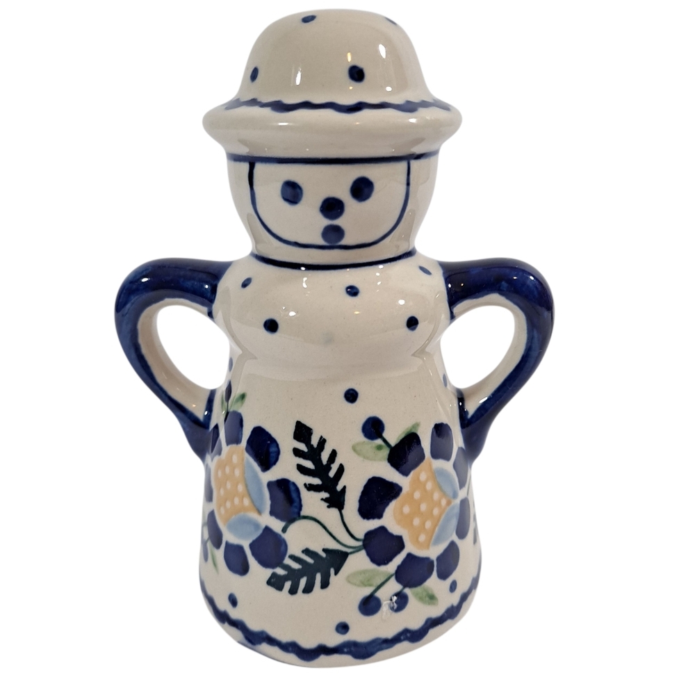 Boleslawiec Polish Pottery Woman Man  Salt & Pepper Shakers Handmade #503 - Picture 4 of 11